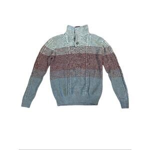 Kian D. Los Angeles Men’s Striped Knit Pullover Sweater - Size M